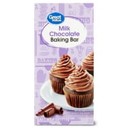 Great Value Milk Chocolate Baking Bar, 4 oz