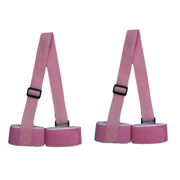 Eigraketly 2 unids/set correas elásticas y duraderas para mango de esquí para adultos, correa para transporte de esquí y deportes Deportes de nieve Púrpura