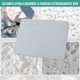thumbnail image 4 of 45 * 35cm Tapete de baño de Piedra, Tapete baño de Tierra de Diatomeas, Tapete de diatomita Antideslizante, Fácil de Limpiar, Ultra Absorbente, Secado rápido, para Salón, Ducha (Gris C, 4 of 5