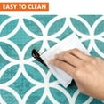thumbnail image 5 of OPUX Anti Fatigue Kitchen Floor Mat, Reversible Cushioned Memory Foam Kitchen Rug Pad, Waterproof Non-Slip Padded Comfort Standing Mat Office Laundry Home, 32x17 (Geometric Teal Gray), 5 of 7