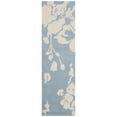 thumbnail image 6 of SAFAVIEH Modern Art Flint Floral Polyester Area Rug, Blue/Ivory, 5' x 8', 6 of 9