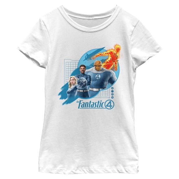 Girls The Fantastic Four: First Steps Classic Team T Shirt