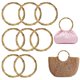 thumbnail image 1 of Asas para bolso de plástico con apariencia de madera, 10 piezas, para DIY, 1 of 6