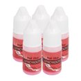5pcs Nail Tips Glue Quickly Drying Fine Brush Nail Art Adhesive Glue