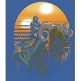 thumbnail image 2 of Women's Star Wars: The Mandalorian Bantha Riders Racerback Tank Top Royal Blue Heather Medium, 2 of 4