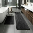 thumbnail image 6 of Zynviq 15.7" X 23.6" Bathroom Rugs Solid Color Bath Rugs Polyester Washable Rectangular Absorbent Black Small Rug for Bathtub, 6 of 6