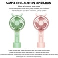 thumbnail image 4 of PENGXIANG Summer Handheld Portable Fan Silent Mini Spray Fan USB Charging 3 Speed Adjustable For Outdoor Travel Indoor Dormitory Office, 4 of 6