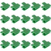 20Pcs Greenhouse Pipe Clamps, Diameter 11mm Netting Tunnel Hoop Clips Plastic Shed Film Clip Film Shading Net Rod Clip for Greenhouses Frame Shelters