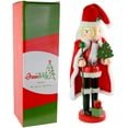 thumbnail image 5 of Ornativity Santa Nutcracker 13.5" - Holiday Wooden Nutcracker Santa Figure Home Decoration, 5 of 6