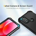 thumbnail image 4 of for Motorola Moto G Power 2022, Slim Dual Layer 3 in 1 Heavy Duty Protection Hybrid Hard PC Soft Silicone Rugged Bumper Anti Slip Full-Body Protective Cases For Motorola Moto G Power (2022),Black, 4 of 7
