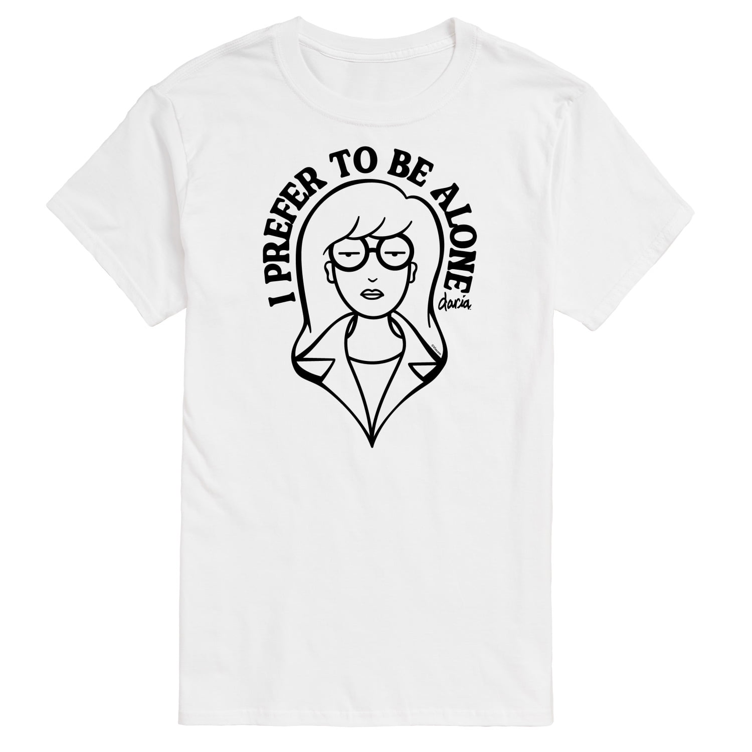 daria-i-prefer-to-be-alone-men-s-short-sleeve-graphic-t-shirt