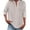 Pink, variant on Ashyfjp Womens Tops Fashion Loose-Fit Solid-Color Elbow Sleeve V-Neck Button-Down Shirt Top with Pockets, Blue, S