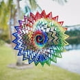 thumbnail image 7 of Kinetic 3D Metal Garden Wind Spinner (Rainbow Star), 7 of 7