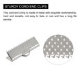 thumbnail image 4 of Uxcell Ribbon Crimp Clamp Ends, 20mm Bookmark Pinch Cord End Clasps for DIY Silver Tone 300Pack, 4 of 6