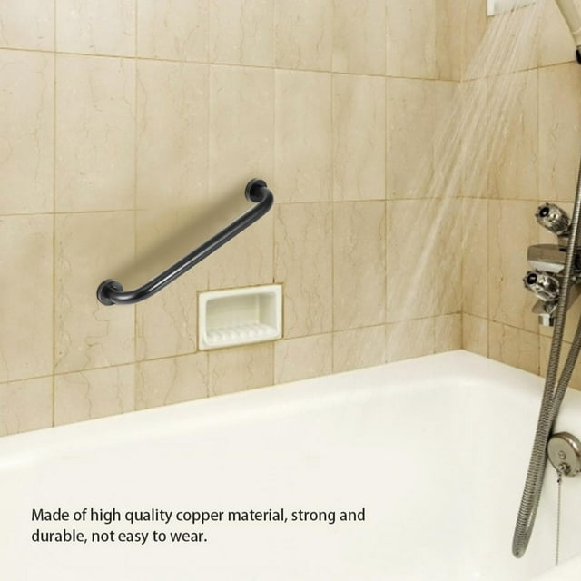Apoyabrazos de ba?era de Cobre Negro Completo Barra de Apoyo de Metal para Mujeres Embarazadas y ni?os Apoyabrazos de Seguridad Ba?o de Hotel Pared Antideslizante Mango Bronce Negro (40Cm) Unbranded 3112200075111