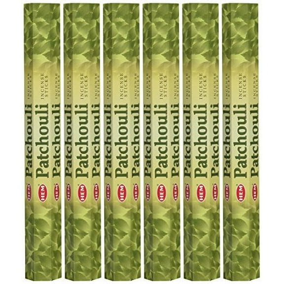 Patchouli - Box of Six 20 Gram Tubes - HEM Incense