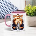 thumbnail image 3 of Mummy Maine Coon Happy Halloween with Pumpkins Bats Spooky Fun 11oz Accent Two-tone Mug Cat Lover Kitten Owner Gifts Coffee Tea Cup - 00019, 3 of 5
