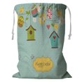 thumbnail image 1 of EREHome Beautiful Spring bird houses birds eggs and flowers Storage Basket Laundry Bag with Drawstring 24x32 Inch, 1 of 2