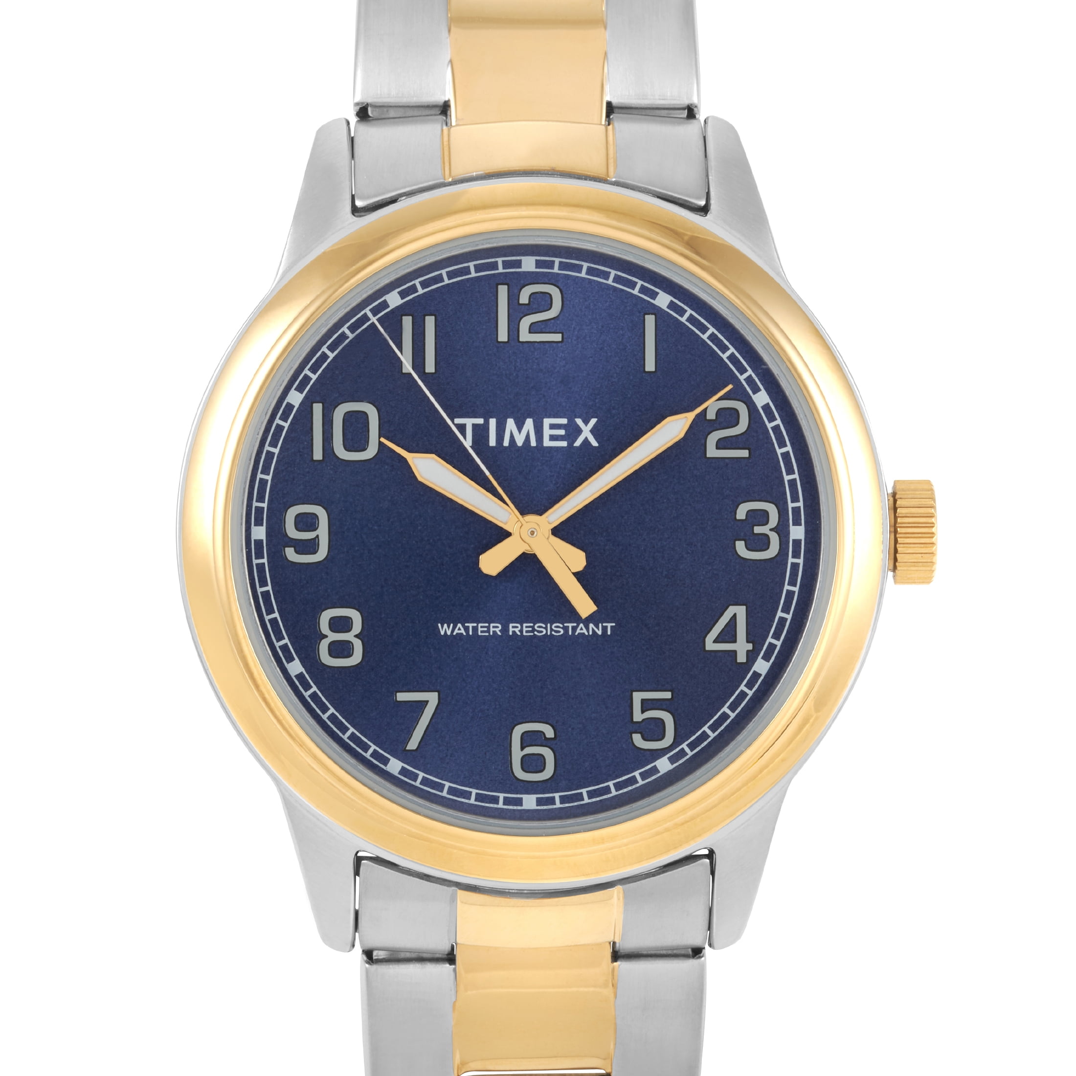 Timex New England TwoTone Blue Dial Watch TW2R36600