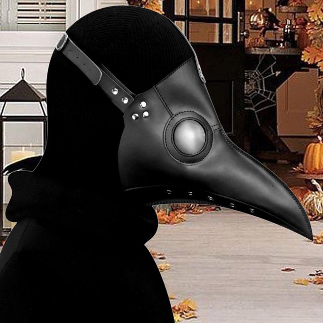 BELOVING Bird Long Nose Costume Unique for Stage Performance Cosplay Dressing up black