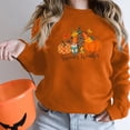 thumbnail image 5 of Lolmot Women's Plus Size Halloween Pullovers Sweatshirts Fun Pumpkin Graphic Print Long Sleeve Crewneck Sweatshirts Tops, 5 of 5