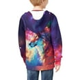 thumbnail image 3 of DISNIMO Galaxy Wolf Hoodie for Boys Kids Zip Up Hoodie Boys Size 6-7 Boy Hoodies Zipper Sweatshirt Boys Hooded Sweatshirts Girls Children Hooded Jacket Little Boy Animal Hoodies with Print, 3 of 7
