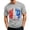 Gray, variant on Mens 250 Anniversary USA Shirts Independence Day Patriotric 4th Of July Raglan Short Sleeve Shirts Crewneck 1776-2026 Casual Athletic Tops Gray L