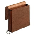 thumbnail image 2 of Premium Reinforced Expanding Wallet, 5.25" Expansion, 1 Section, Letter Size, Red Fiber | Bundle of 5 Each, 2 of 2