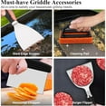 thumbnail image 6 of 27pcs Griddle Accessories Kit for Blackstone, Professional Hibachi Flat Top Grill Tools, Enlarged Spatula Gift Set with Basting Cover，Burger Press Patty Maker for Outdoor BBQ Teppanyaki, 6 of 6