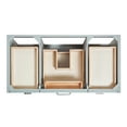 thumbnail image 5 of Ariel Monroe 43 Inch Single Rectangular Sink Bathroom Vanity With Pure White Quartz Countertop 1.5 inch Edge In Grey, 5 of 7