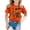 Orange, variant on FASHOFT Shirts For Toddler Girl African Heritage Festival Printed Short Sleeve Crew Neck Meaningful Cultural Kids Daily Leisure Tops Toddler Girl Tops Black 2-3 Years