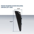 thumbnail image 3 of Black Left Driver Side Front Bumper Cover Molding Fit For Toyota Prius 2019-2021, 3 of 10