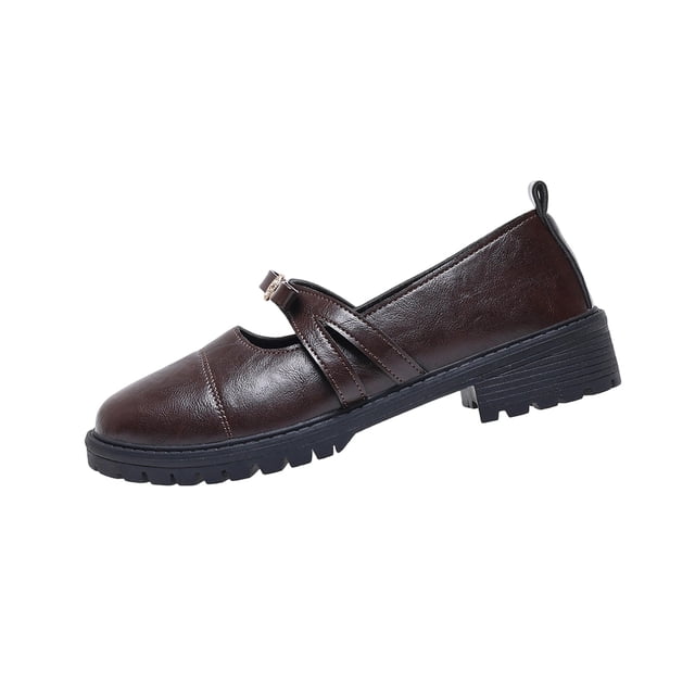 Mujeres Zapatos Negros Estilo Mary Jane Crisscross Correa Sandalias, Zapatos Casuales de las Mujeres Más Tamaño Metal Hebilla Tacón Grueso Primavera Verano