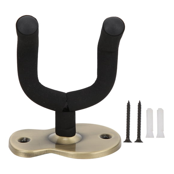 Soporte de montaje en pared para guitarra, soporte de pared para guitarra, gancho de metal para guitarra, gancho para cuello de guitarra, máxima confiabilidad Jadeshay A