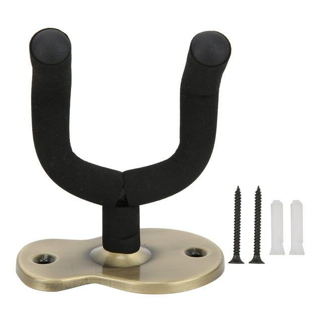 Support Mural pour Guitare, Support de Protection en Éponge pour le Cou avec Accessoires de Montage Couleur Bronze
