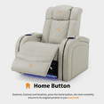 Breathable Leather Power Theater Recliner Chair, Home Theater