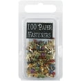 thumbnail image 1 of Creative Impressions Mini Metal Paper Fasteners 3mm 100/Pkg-Round - Matte Heritage - CI90191, 1 of 2