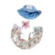 thumbnail image 4 of Ropa de pato de peluche de 15 cm, accesorios para fotos, juego de simulación, ropa para muñeco de pato de peluche blanco con gorra, 4 of 9