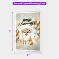 thumbnail image 5 of Happy Anniversary Pomeranian Celebrates Wedding Love Family Party 5x7in Folded Greeting Card Pom Dog Lover Gifts Single Note Card with Envelope - 01015, 5 of 5