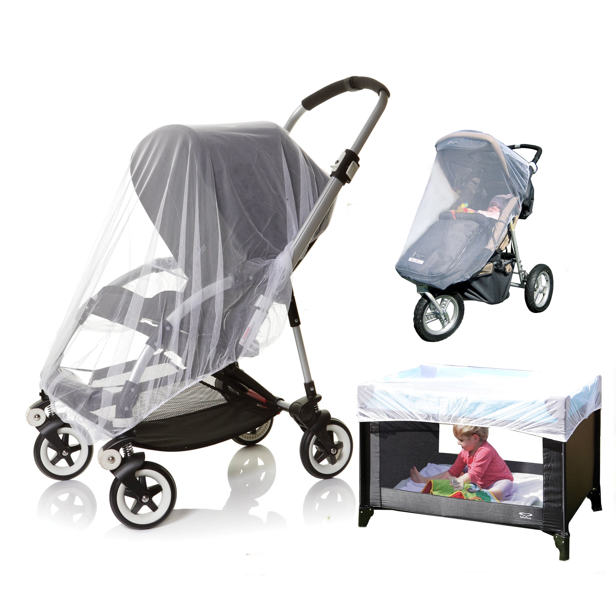 Dreambaby Stroller and Crib Insect Netting - Stroller Accessories - Mosquito Net Protection Cover for Baby - 1 Pack