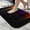 White-206, variant on Ultra Soft Absorbent Bath Mat 20x31.5 Inch Fluid Smoke Aurora Art Style, Neon Rainbow Print