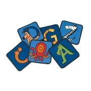 Carpets For Kids 5526 A to Z Animal Squares - Set of 26