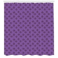 thumbnail image 3 of Love Shower Curtain, Repetitive Hearts with Stripes and Doodle Calligraphy, Fabric Bathroom Set with Hooks, 69W X 75L Inches Long, Violet Pale Eggplant Charcoal Grey Lavender, by Ambesonne, 3 of 3