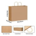 thumbnail image 4 of 20Pcs Paper Bags with Handles, Large Gift Bags Kraft Paper Bags Shopping Bags in Bulk for Boutiques, Small Business, Retail Stores, Gifts & Merchandise (16 x 6 x 12in, White), 4 of 7