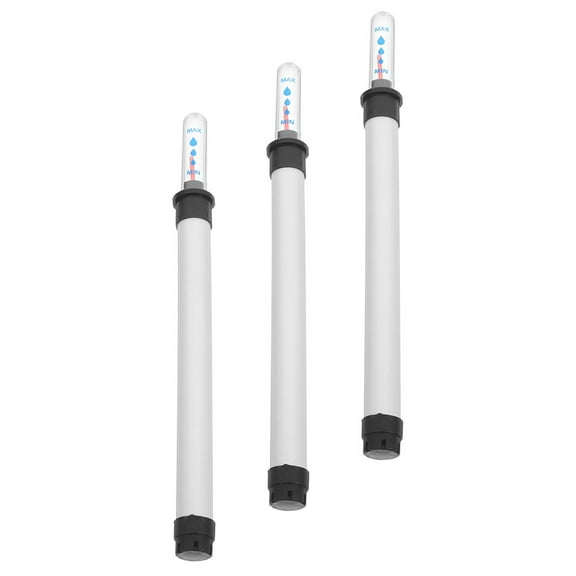 UPKOCH Water Meter for Indoor Plants 3Pcs White Plastic with Low