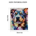 thumbnail image 3 of Patifu Colorful Dog Canvas Art Print for Living Room Bedroom Office Wall Decor, Handmade Quality Material, Waterproof, Tear Resistant, Aesthetic Decoration, Wonderful Gift, Easy to Frame 12x16 in, 3 of 5