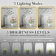 thumbnail image 3 of Luces LED de cultivo iPower 6000 K de espectro completo para plantas de interior, 3 of 7