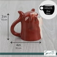 thumbnail image 5 of Ceramic Cute Upside Down Espresso Mini Coffee Mug Set of 3 - Monkey, 5 of 5