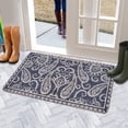 thumbnail image 5 of Bohemian Blue-Purple Door Mat Welcome Door Mat for Front Door, Home Entrance, Yard, Floor, Patio, Non Slip Spring Summer Welcome Mat Indoor Outdoor Doormat 0"*", 5 of 6
