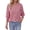Red-White-Plaid, variant on Fantaslook Plaid Womens Button Down Shirts 3/4 Sleeve V neck Tops with Smocked Cuffs Dressy Cotton Blouses
